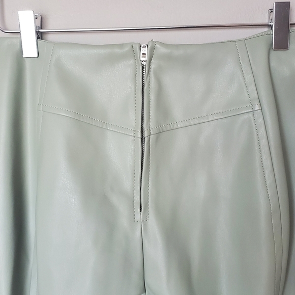 Free People Real Deal Slit Vegan Pants Seagrass 28 - Picture 7 of 11